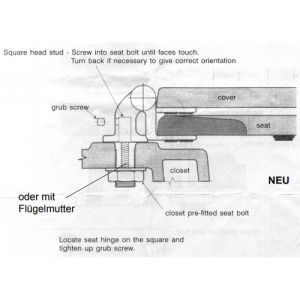 Ideal Standard Calla T2017AA scharnier set chroom