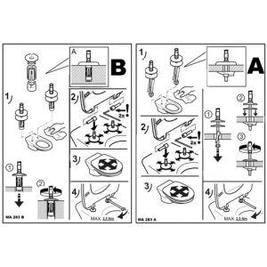 Ideal Standard Connect Air TV09767 set van 2 scharnieren chroom