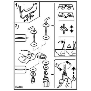 Ideal Standard Contour 21 - Eurovit K705301 toiletzitting met deksel wit