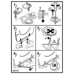 Ideal Standard Contour 21 K712101 toiletzitting met deksel wit
