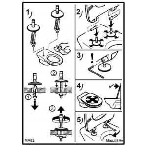 Ideal Standard Contour 21 Schools S453601 toiletzitting met deksel wit