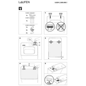 Laufen Il Bagno Alessi dOt 8929023000001 toiletzitting met deksel wit *niet meer leverbaar*