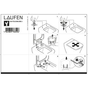 Laufen Palace 8917003000001 toiletzitting met deksel wit