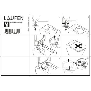 Laufen Palace 8917013000001 toiletzitting met deksel wit