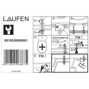 Laufen Pro 8919503000031 toiletzitting met deksel wit