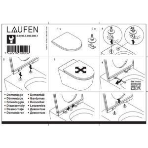 Laufen Pro 8989650000001 toiletzitting met deksel wit