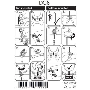 Pressalit 300 Slim 1014000-DG6999 toiletzitting met deksel wit