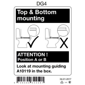 Pressalit Projecta Solid Pro 1001011-DG4925 toiletzitting zonder deksel wit polygiene