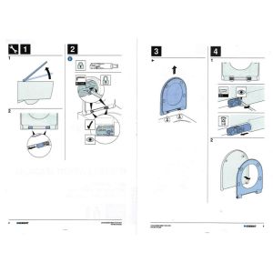 Geberit 244.626.00.1 EasyMount set scharnierdempers voor SC QR wc-zittingen
