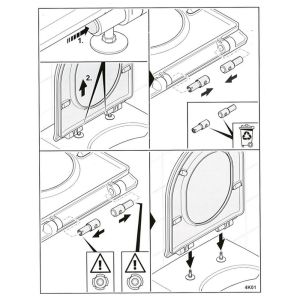 Villeroy en Boch 92232900 softclose demperset t.b.v. toiletzitting