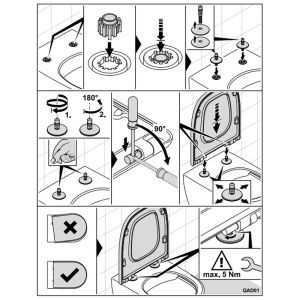 Villeroy en Boch Memento 2.0 8M24S1R7 toiletzitting met deksel Pure Black