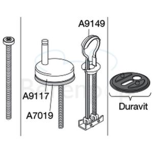 Pressalit 345 938000-D02999 toiletzitting met deksel wit
