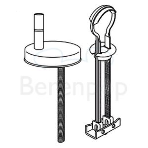 Villeroy en Boch Hommage 8809S1R3 toiletzitting met deksel pergamon *niet meer leverbaar*